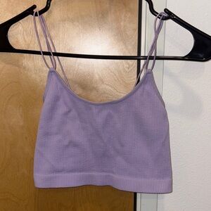 Forever 21 Lilac Ribbed Tank Top